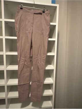 ASOS Straight-Leg High-Waist Pants in Tan